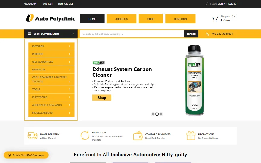 Screenshot of Auto Polyclinic