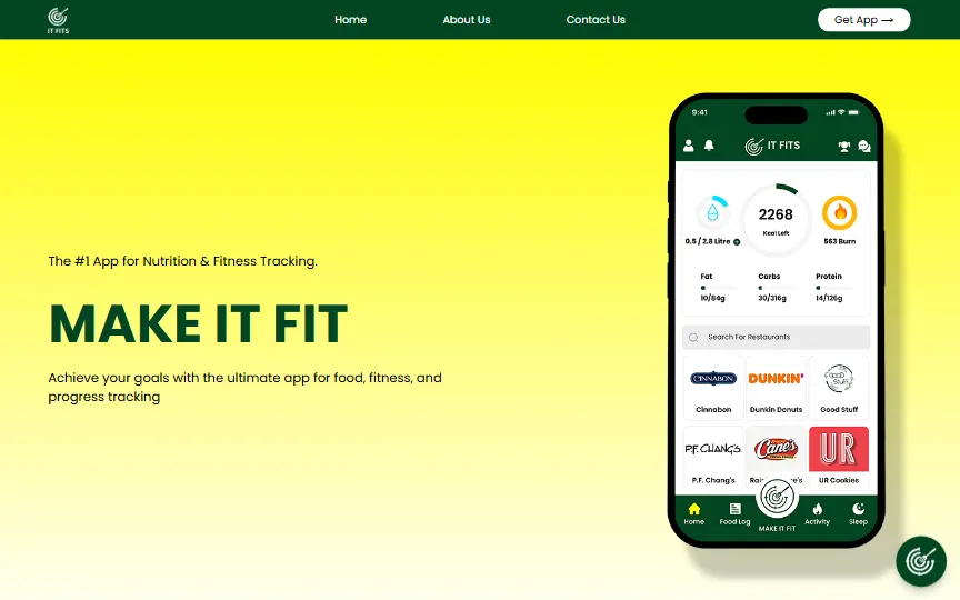 Screenshot of IT FITS