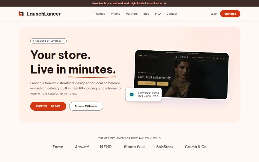 Screenshot of LaunchLancer