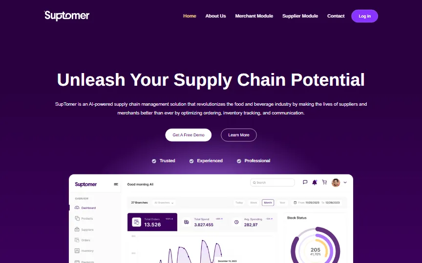 Screenshot of SupTomer